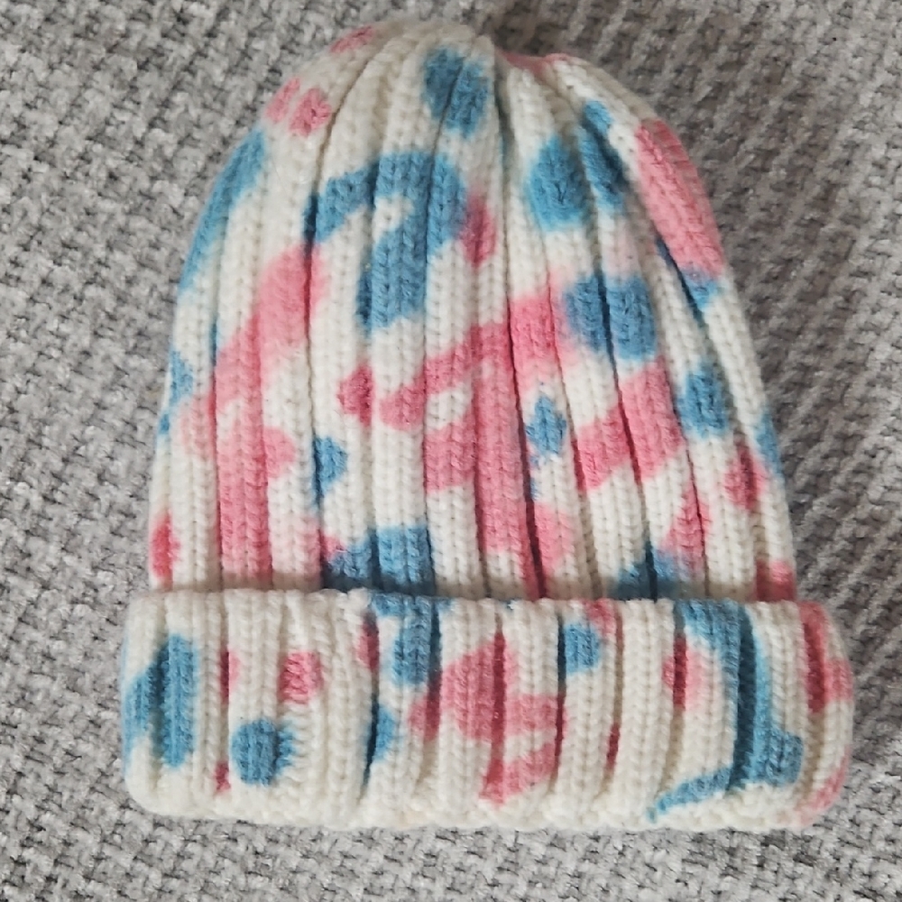 Blue And Pink Custom Beanie